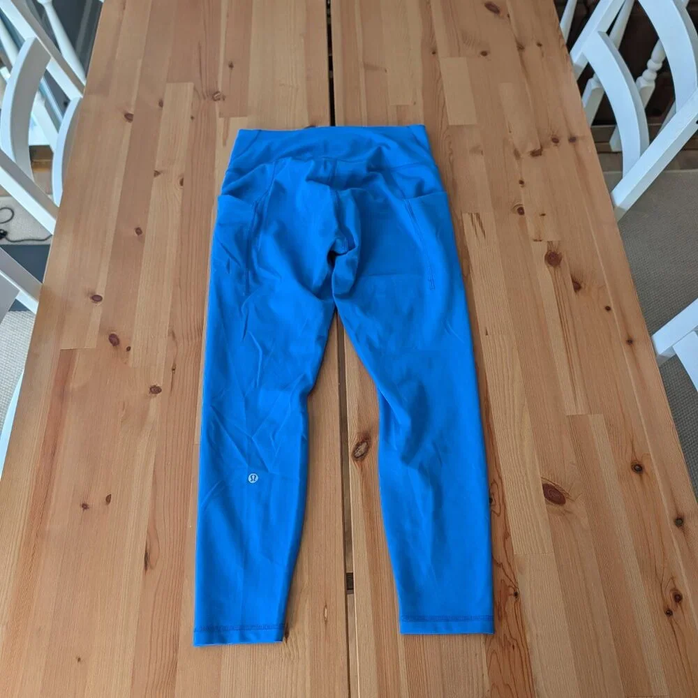 lululemon athletica Bright Blue Capri Leggings